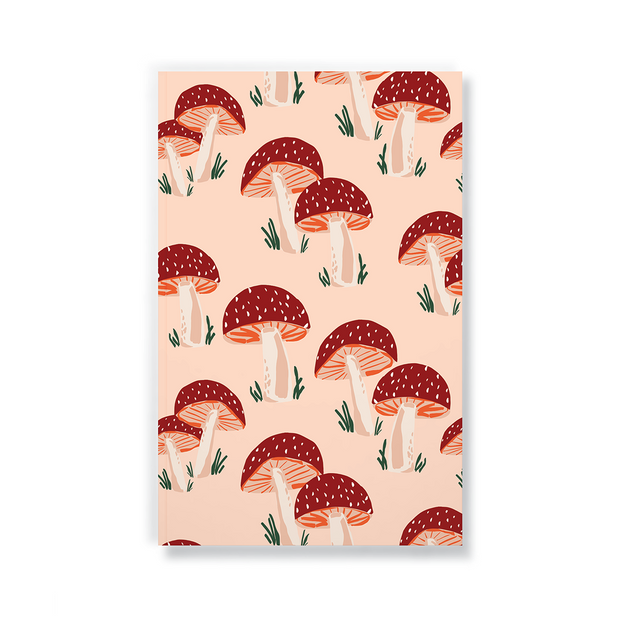 Peach Mushrooms Classic Layflat Journal Notebook