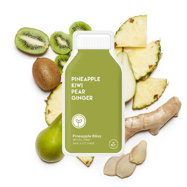 Pineapple Bliss Revitalizing Raw Juice Sheet Mask: With Peg Hole