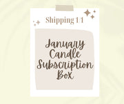 January Candle of the Month Subscription  SHIPS FREE! (code: CANDLECLUB)