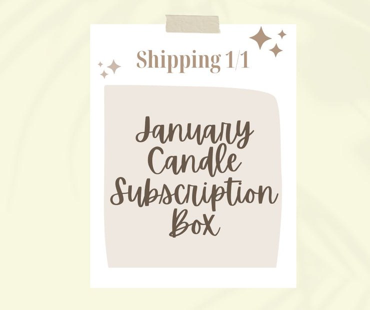 January Candle of the Month Subscription  SHIPS FREE! (code: CANDLECLUB)