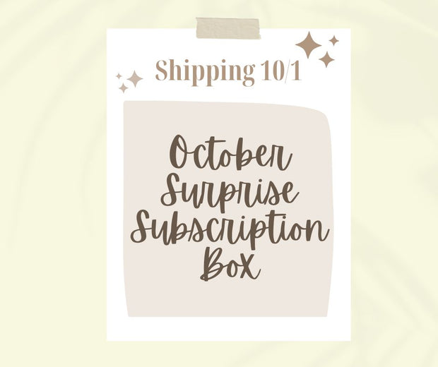 October Clean Haven Naturals Surprise Monthly Subscription Box