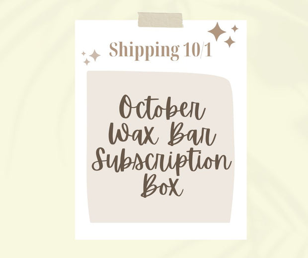 October Monthly Wax Bar Subscription - SHIPS FREE! Code: WAXCLUB