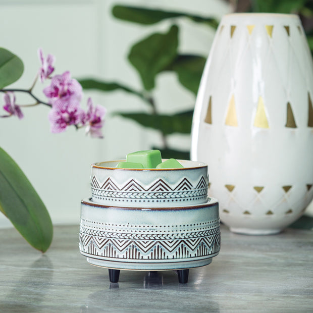 White Washed Bronze: 2-in-1 Fragrance Warmer